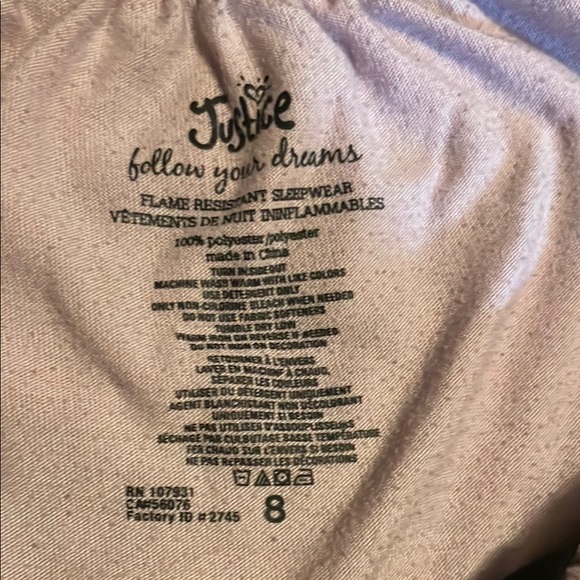 Justice Pink Pajama Set - Dance in My Dreams - Picture 6 of 10